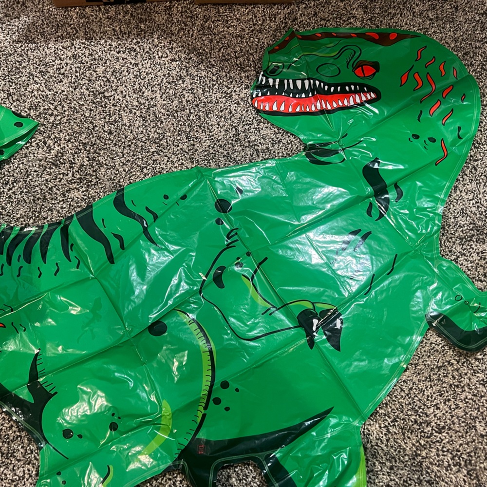 Mylar dinosaur balloon
